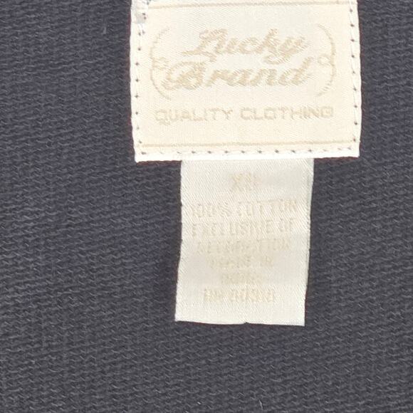 Lucky Brand Black Embroidered Open Front Wrap Cardigan. Size XS. - Picture 5 of 7